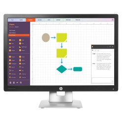 HP used οθόνη E242 LED IPS, 24" 1920x1200, VGA/DisplayPort/HDMI, Grade B Used Οθόνες PC