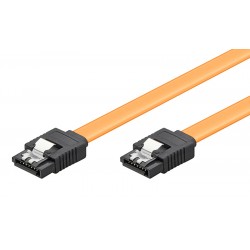 POWERTECH Καλώδιο SATA III 7-pin σε 7-pin CAB-W024, Metal Clip, 0.5m Εσωτερικά PC