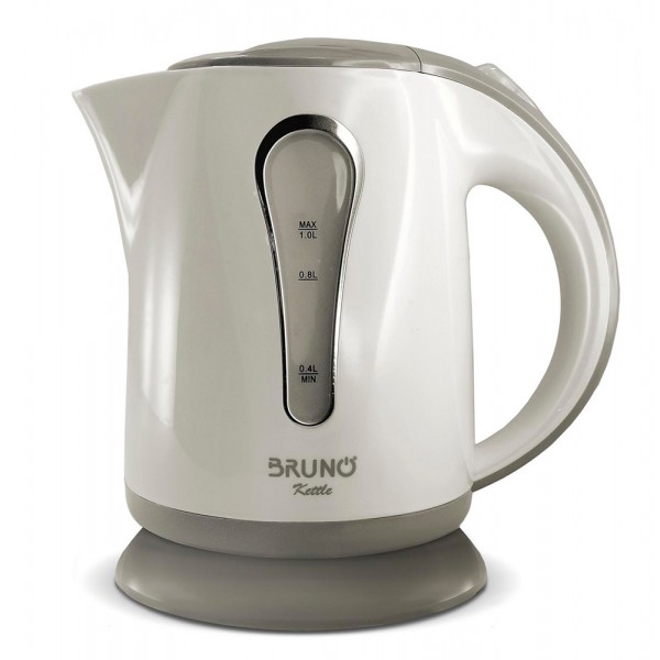 BRUNO βραστήρας νερού BRN-0141, 1L, 1100W, λευκό-γκρι Βραστήρες