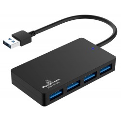 POWERTECH USB hub PT-1145, 4x θυρών, 5Gbps, USB σύνδεση, μαύρο USB Hubs - Card Readers