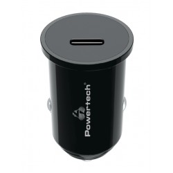 POWERTECH φορτιστής αυτοκινήτου PT-1146, USB-C, 20W PD, μαύρος Φορτιστές Κινητών