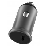 POWERTECH φορτιστής αυτοκινήτου PT-1147, USB-C, 30W PD, γκρι Φορτιστές Κινητών