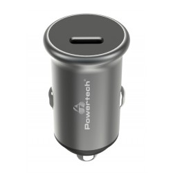 POWERTECH φορτιστής αυτοκινήτου PT-1147, USB-C, 30W PD, γκρι Φορτιστές Κινητών