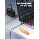 LDNIO καλώδιο USB-C σε USB-C LC441C, 65W PD, 1m, γκρι USB-C (Type-C)