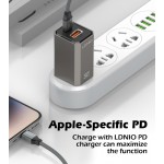 LDNIO καλώδιο Lightning σε USB-C LC442I, 30W PD, 2m, γκρι USB-C (Type-C)