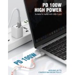 LDNIO καλώδιο USB-C σε USB-C LC601C, 100W PD, 1m, γκρι USB-C (Type-C)