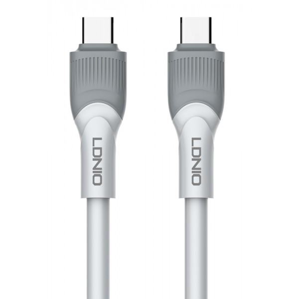 LDNIO καλώδιο USB-C σε USB-C LC602C, 100W PD, 2m, γκρι USB-C (Type-C)