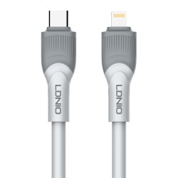 LDNIO καλώδιο Lightning σε USB-C LC602I, 30W PD, 2m, γκρι USB-C (Type-C)