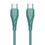 LDNIO καλώδιο USB-C σε USB-C LC611C, 65W PD, 1m, πράσινο USB-C (Type-C)