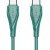 LDNIO καλώδιο USB-C σε USB-C LC611C, 65W PD, 1m, πράσινο