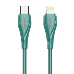 LDNIO καλώδιο Lightning σε USB-C LC611I, 30W PD, 1m, πράσινο USB-C (Type-C)