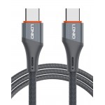 LDNIO καλώδιο USB-C σε USB-C LC631C, 65W PD, 1m, γκρι USB-C (Type-C)