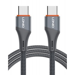 LDNIO καλώδιο USB-C σε USB-C LC631C, 65W PD, 1m, γκρι USB-C (Type-C)