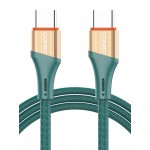 LDNIO καλώδιο USB-C σε USB-C LC631C, 65W PD, 1m, πράσινο USB-C (Type-C)