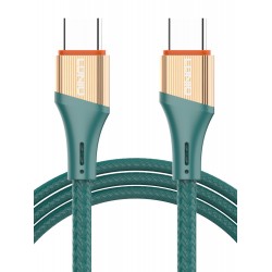 LDNIO καλώδιο USB-C σε USB-C LC631C, 65W PD, 1m, πράσινο USB-C (Type-C)