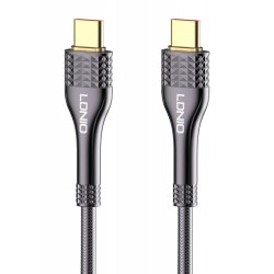LDNIO καλώδιο USB-C σε USB-C LC651C, 65W, 1m, γκρι USB-C (Type-C)