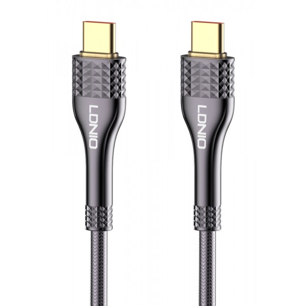 LDNIO καλώδιο USB-C σε USB-C LC651C, 65W, 1m, γκρι USB-C (Type-C)