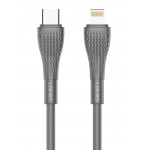 LDNIO καλώδιο Lightning σε USB-C LC671I, 30W PD, 1m, γκρι USB-C (Type-C)