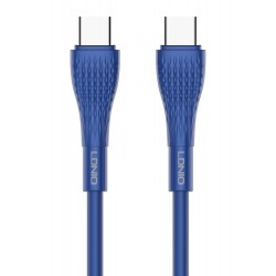 LDNIO καλώδιο USB-C σε USB-C LC672C, 65W PD, 2m, μπλε USB-C (Type-C)