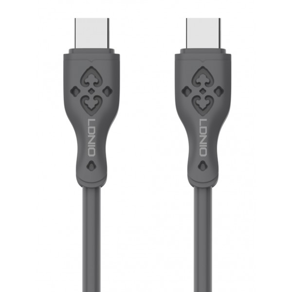 LDNIO καλώδιο USB-C σε USB-C LC811C, 65W PD, 1m, γκρι USB-C (Type-C)