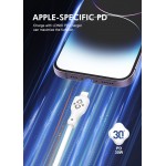 LDNIO καλώδιο Lightning σε USB-C LC811I, 30W PD, 1m, γκρι USB-C (Type-C)