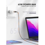 LDNIO καλώδιο USB-C σε USB-C LC812C, 65W PD, 2m, λευκό USB-C (Type-C)