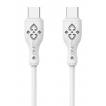 LDNIO καλώδιο USB-C σε USB-C LC812C, 65W PD, 2m, λευκό USB-C (Type-C)