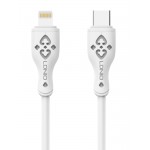 LDNIO καλώδιο Lightning σε USB-C LC812I, 30W PD, 2m, λευκό USB-C (Type-C)