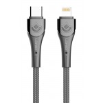 LDNIO καλώδιο Lightning σε USB-C LC861I, 30W PD, 1m, γκρι USB-C (Type-C)