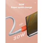 LDNIO καλώδιο USB-C σε USB LS601, 30W, 1m, γκρι USB-C (Type-C)