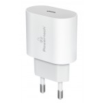 POWERTECH φορτιστής τοίχου PT-1150, USB-C, 12W, λευκός Φορτιστές Κινητών
