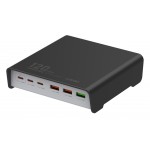 LDNIO σταθμός φόρτισης Q605, 3x USB-C & 3x USB, 120W, PD/QC, μαύρος Φορτιστές Κινητών