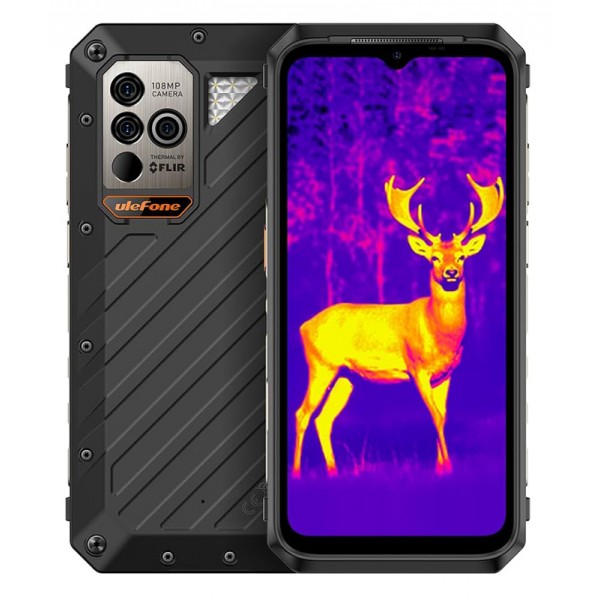 ULEFONE smartphone Power Armor 18T Ultra, 6.58", 12/512GB, 5G, 9600mAh, IP68/IP69K, μαύρο Smartphones