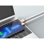 CELEBRAT καλώδιο USB-C σε USB CB-33C, flat, 3A, 1m, λευκό USB-C (Type-C)