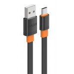 CELEBRAT καλώδιο USB-C σε USB CB-33C, flat, 3A, 1m, μαύρο USB-C (Type-C)
