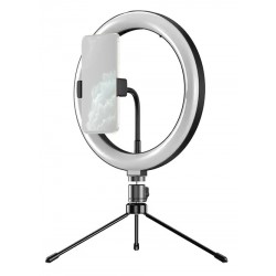 APEXEL φωτιστικό δαχτυλίδι LED APL-FL10JJ13Y με μίνι τρίποδα, Φ26cm Εξοπλισμός Φωτογράφισης