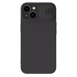 NILLKIN θήκη CamShield Silky Silicone για iPhone 15 Plus, μαύρη Θήκες