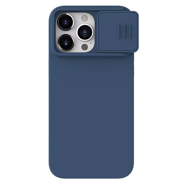 NILLKIN θήκη CamShield Silky Silicone για iPhone 15 Pro, μπλε Θήκες