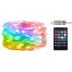 POWERTECH smart LED καλωδιοταινία HLL-0132, RGB, IP44, Bluetooth, 15m Φωτιστικά