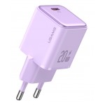 USAMS φορτιστής τοίχου US-CC183, USB-C θύρα εξόδου, 20W PD, μωβ Φορτιστές Κινητών