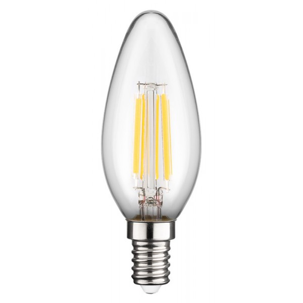 GOOBAY LED λάμπα candle 65393, E14, Filament, 6W, 2700K, 1055lm Λάμπες GOOBAY LED λάμπα candle 65393, E14, Filament, 6W, 2700K, 1055lm Λάμπες