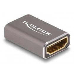 DELOCK αντάπτορας HDMI 60078 με Ethernet, 8K/60Hz, μεταλλικός, γκρι Εικόνα