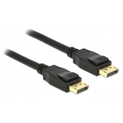 DELOCK καλώδιο DisplayPort 1.2 83806, 4K/60Hz, 21.6 Gbps, 2m, μαύρο Εικόνα