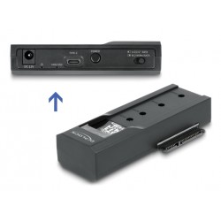 DELOCK docking station για M.2 NVMe/SATA ή 2.5"/3.5" SSD/HDD 64253, 10Gbps, μαύρο Θήκες & Trays Σκληρών Δίσκων