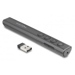 DELOCK τηλεχειριστήριο παρουσιάσεων 64250 με laser & πλήκτρα, 30m, γκρι Τηλεχειριστήρια & Πληκτρολόγια