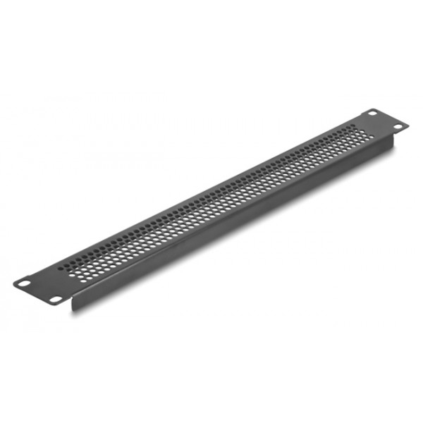 DELOCK κάλυμμα panel 66488 για 19"/1U rack, με αεραγωγούς, μαύρο Καμπίνες - Rack