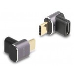 DELOCK αντάπτορας USB-C 60059, αρσενικό σε θηλυκό, 100W, 40Gbps, γκρι USB-C (Type-C)