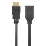 GOOBAY καλώδιο προέκτασης HDMI 61313, Ethernet, 4K, 18Gbit/s, 5m, μαύρο Εικόνα