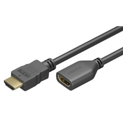 GOOBAY καλώδιο προέκτασης HDMI 61313, Ethernet, 4K, 18Gbit/s, 5m, μαύρο Εικόνα