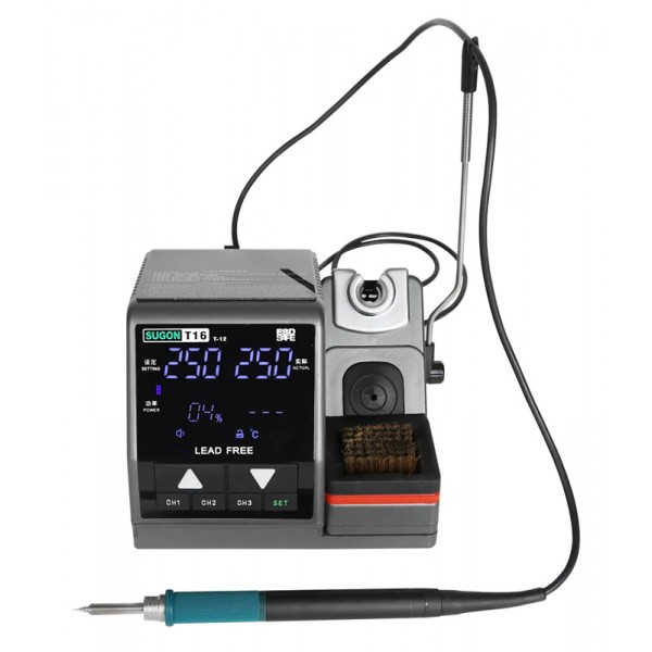 SUGON ψηφιακός σταθμός συγκόλλησης T16 με κολλητήρι, 75W, 200-450 °C Συγκόλληση